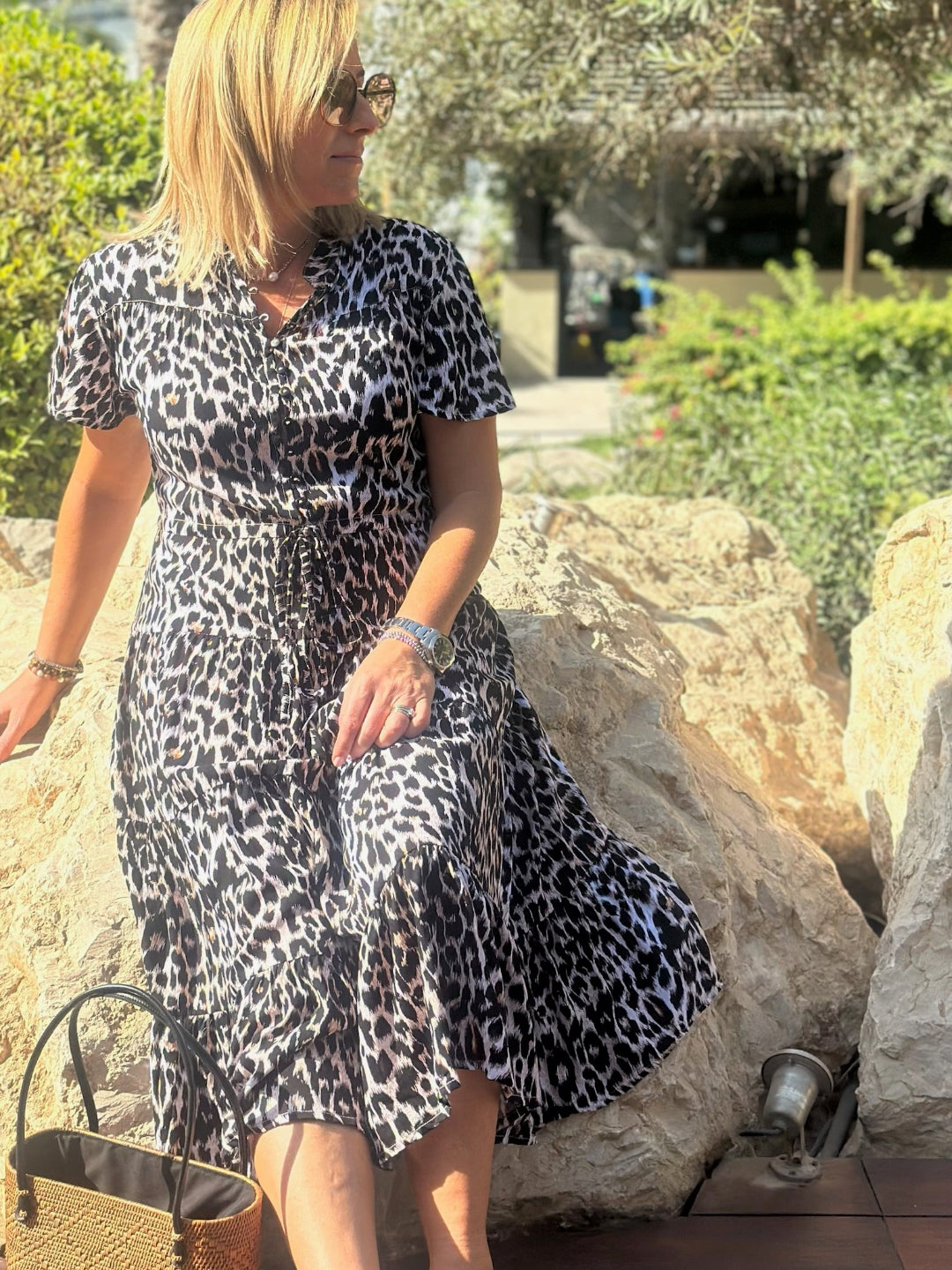 Jess Dress - Dark Leopard