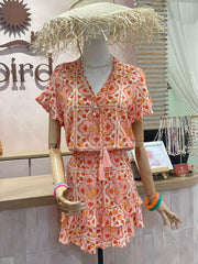 Izzy Dress - Peach Italian Summer