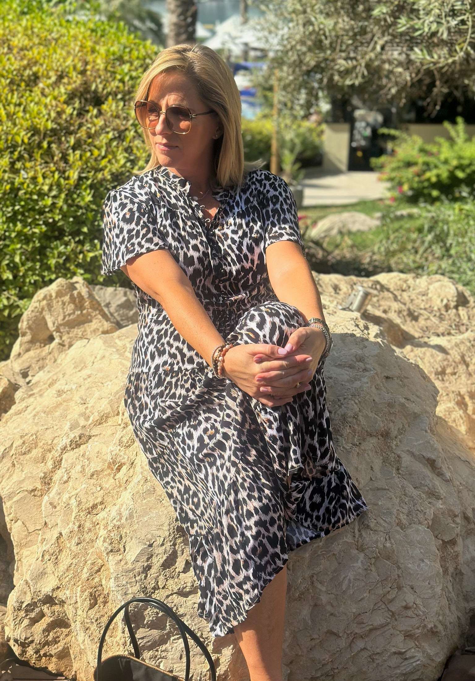 Jess Dress - Dark Leopard