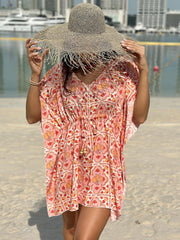 Angel Kaftan - Peach Italian Summer