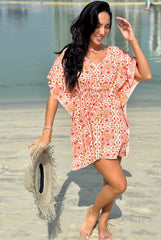 Angel Kaftan - Peach Italian Summer