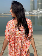 Angel Kaftan - Peach Italian Summer