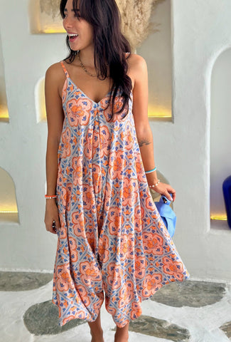 Jumpsuit - Orange Italian Summer