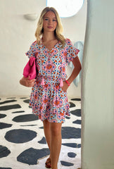 Izzy Dress - Pink Italian Summer