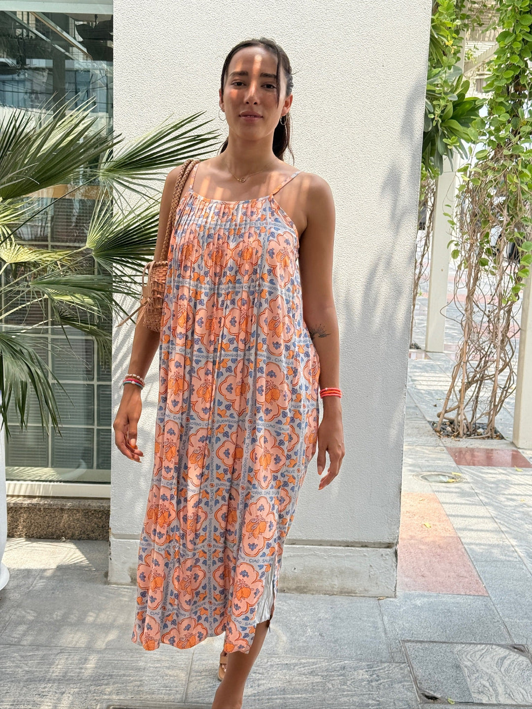 Ella Dress - Orange Italian Summer