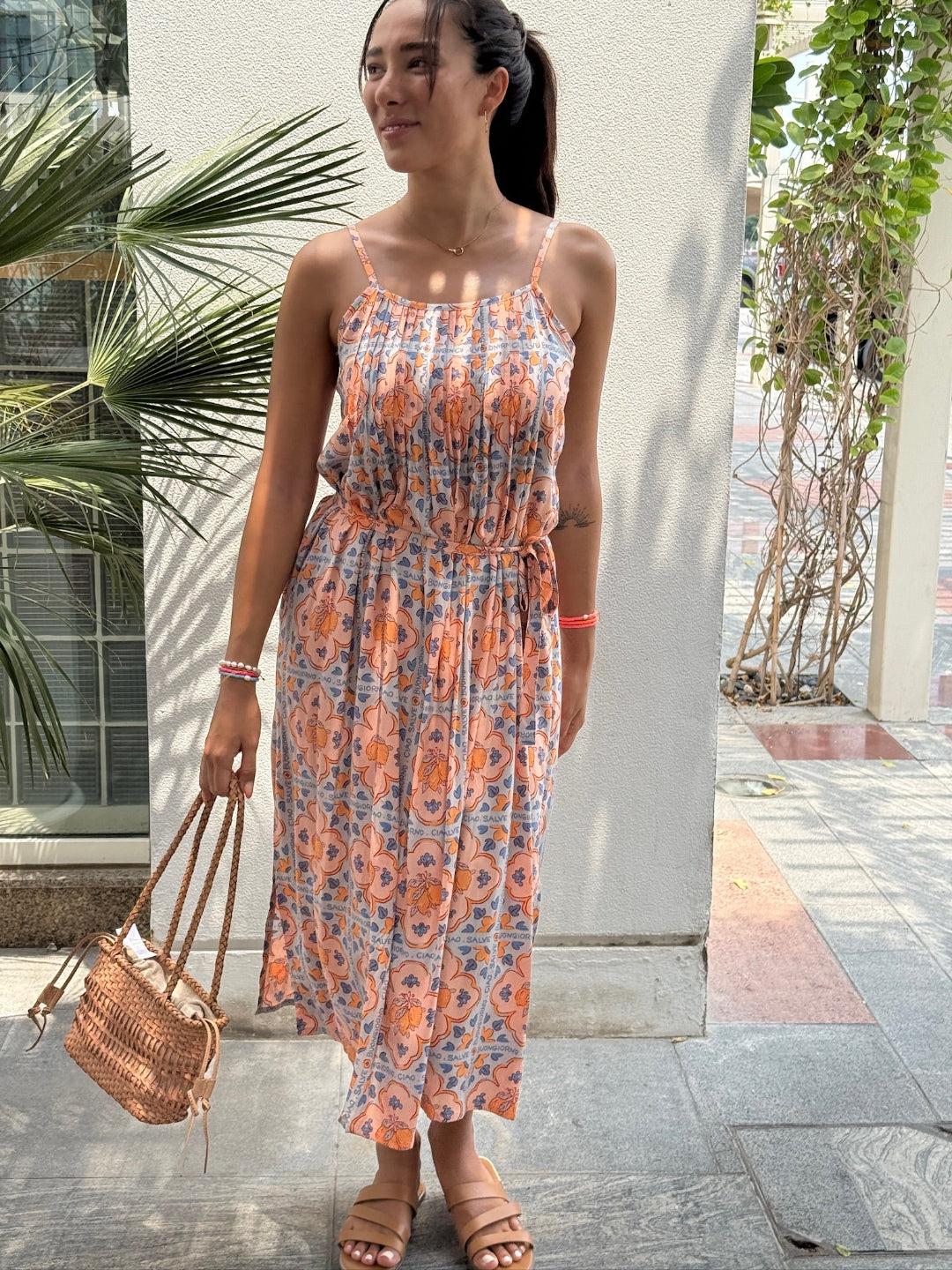 Ella Dress - Orange Italian Summer