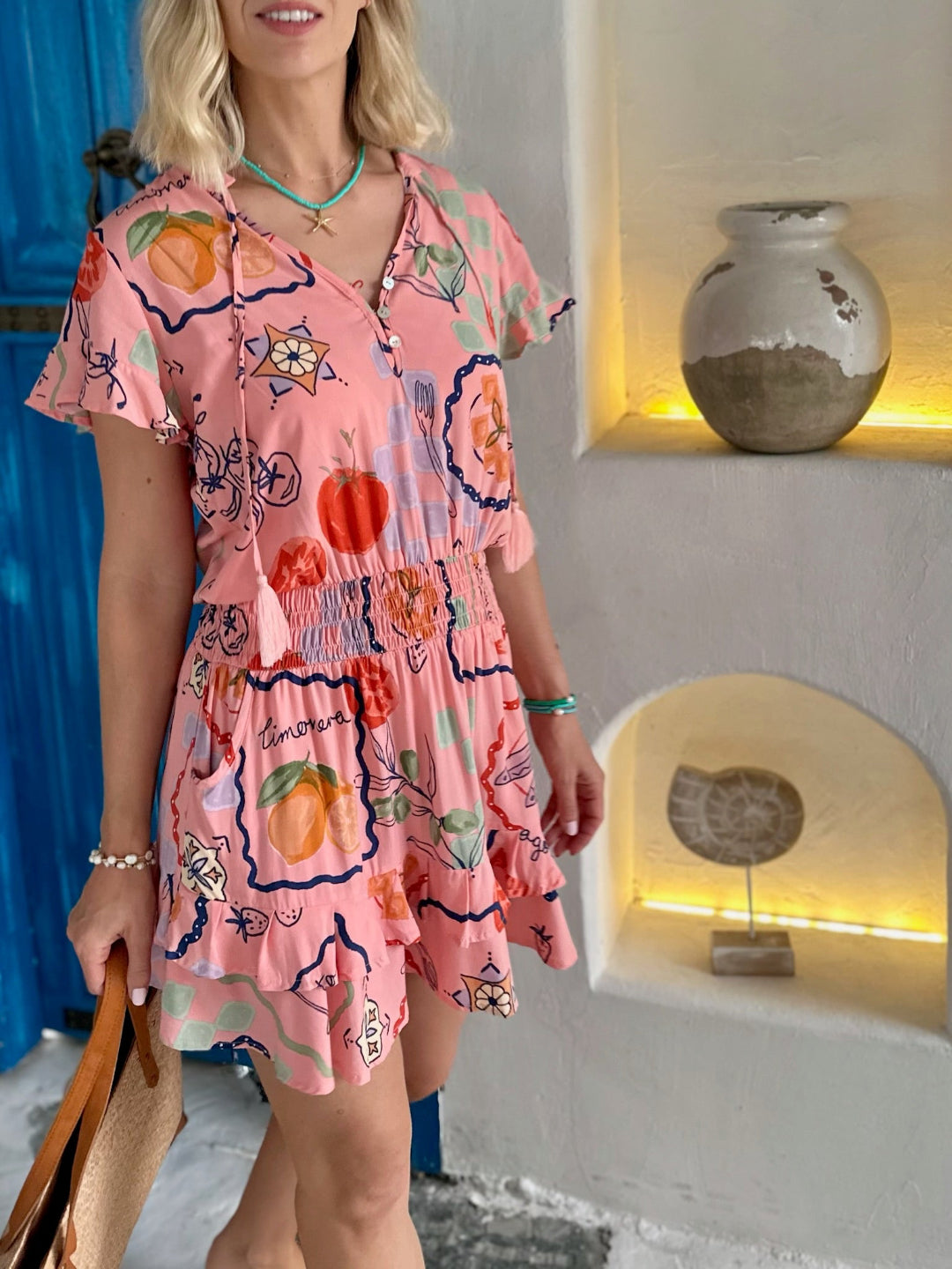 Izzy Dress - Coral Saluté