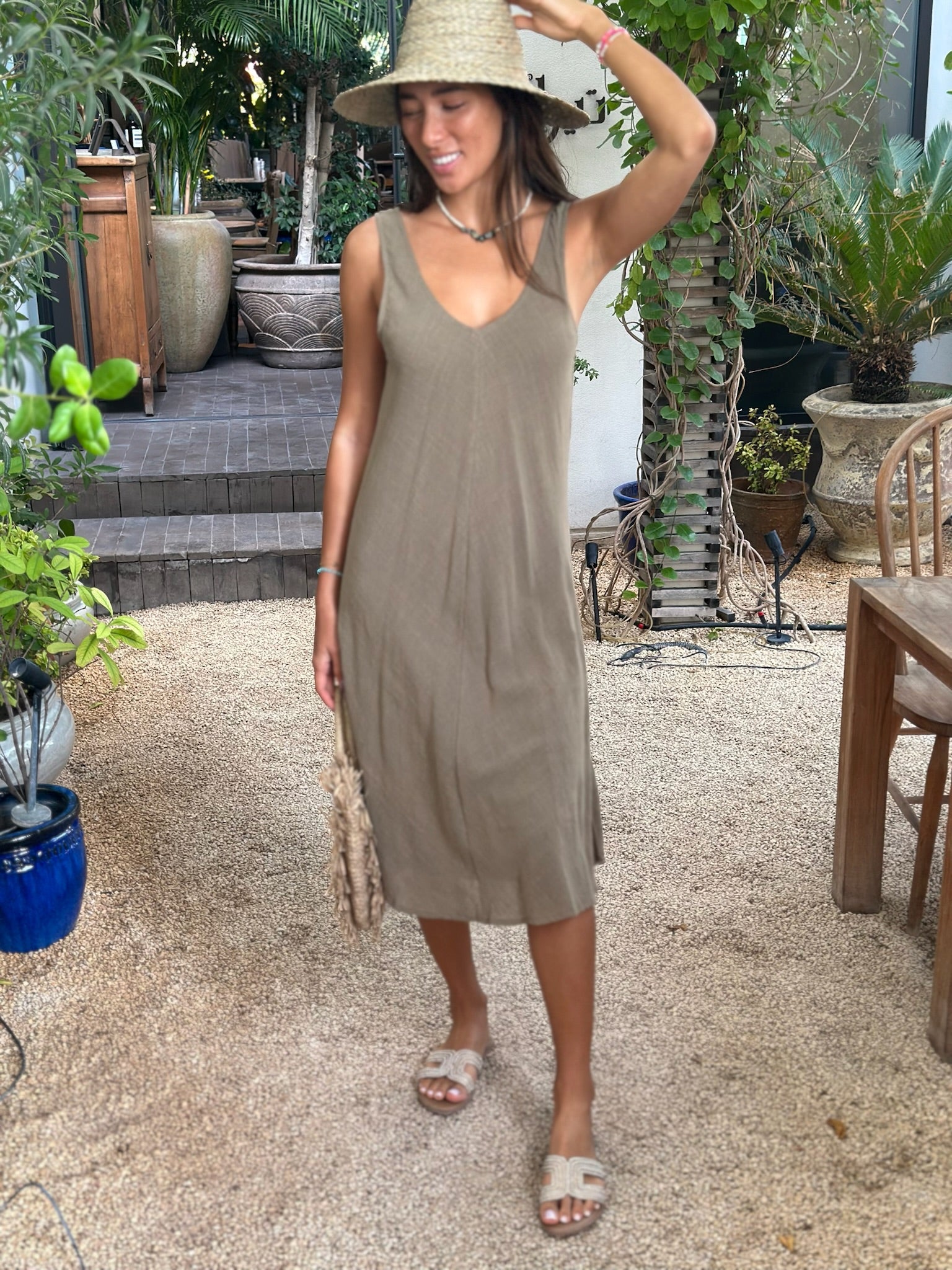 Olive Dress - Khaki