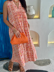 Bella Dress - Peach Italian Summer