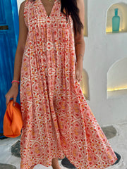 Bella Dress - Peach Italian Summer