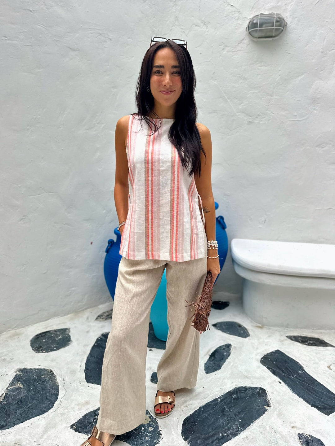 Linen Trousers - Natural
