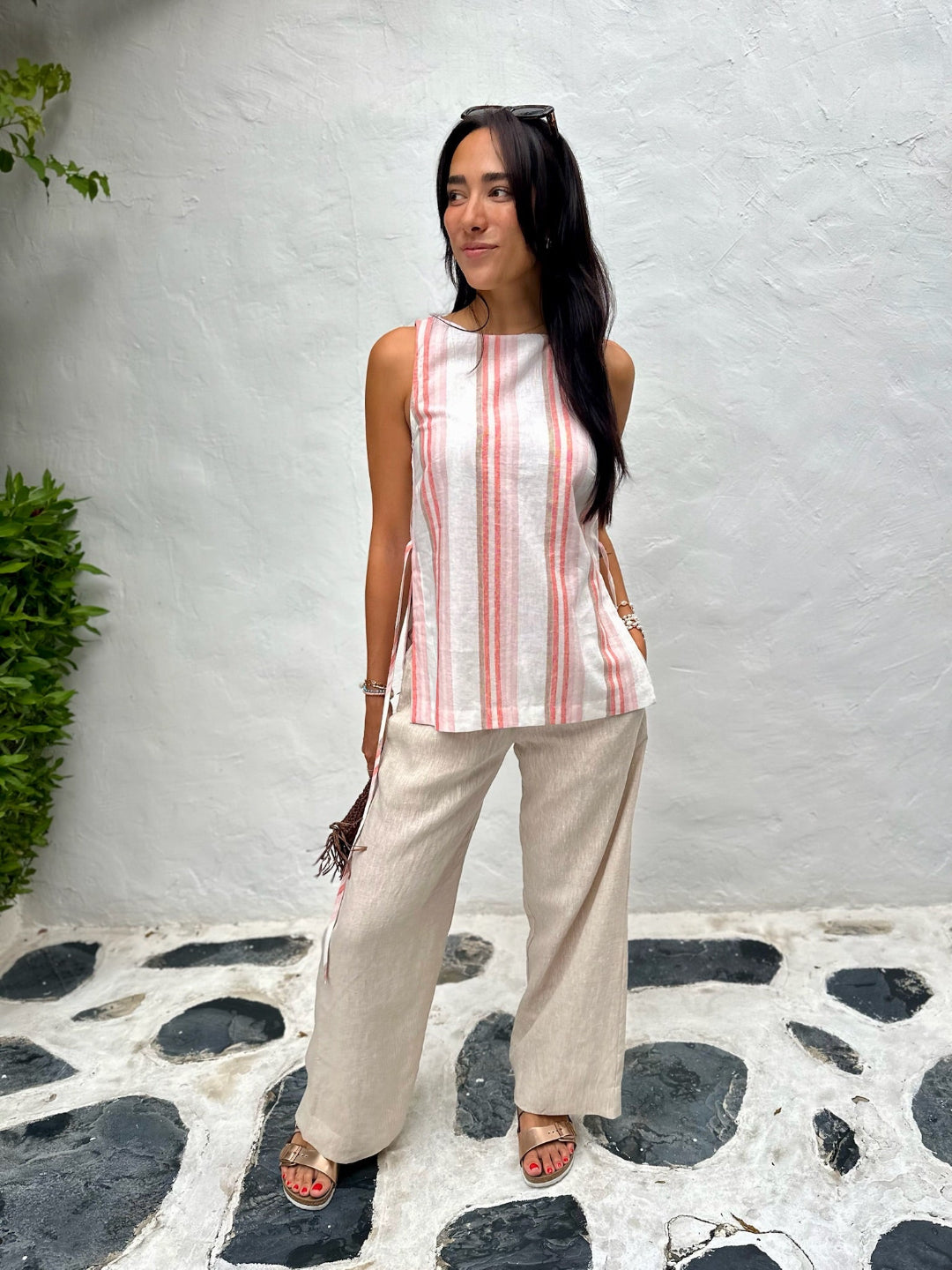 Linen Trousers - Natural