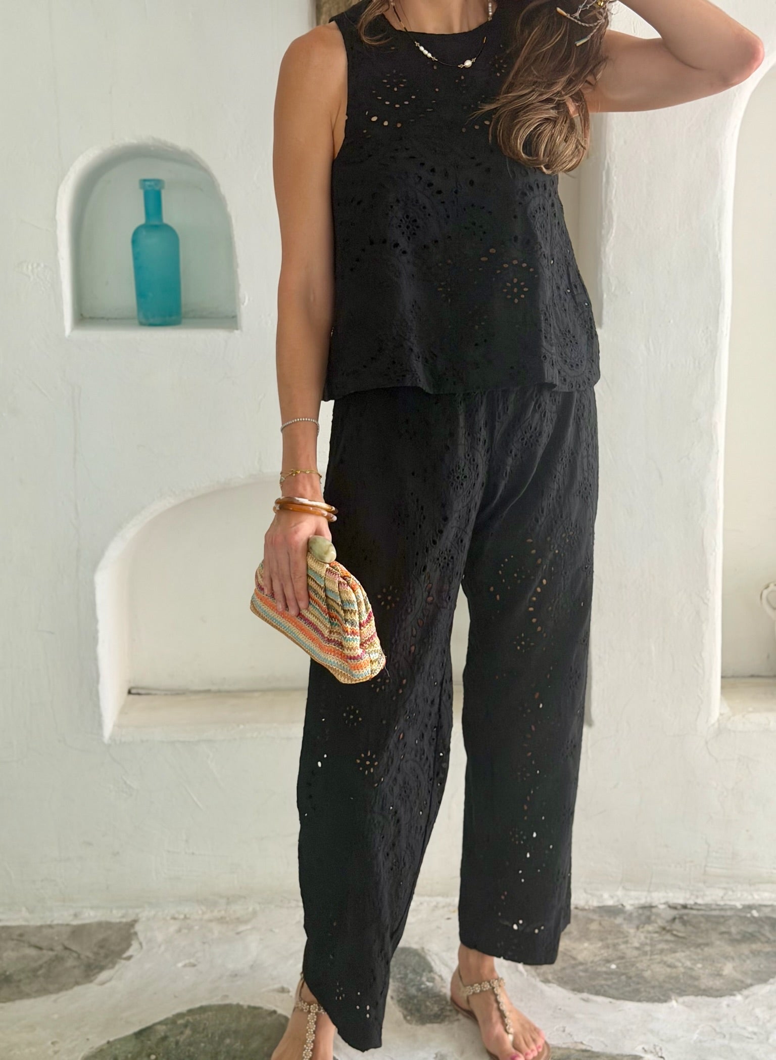 Lace Trousers - Black