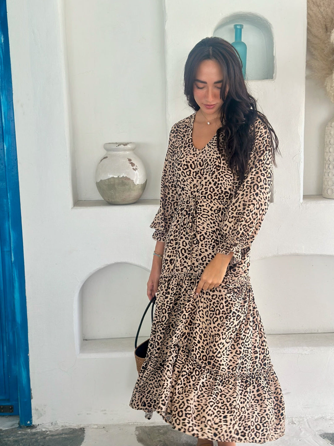 Marley Dress - Brown Leopard