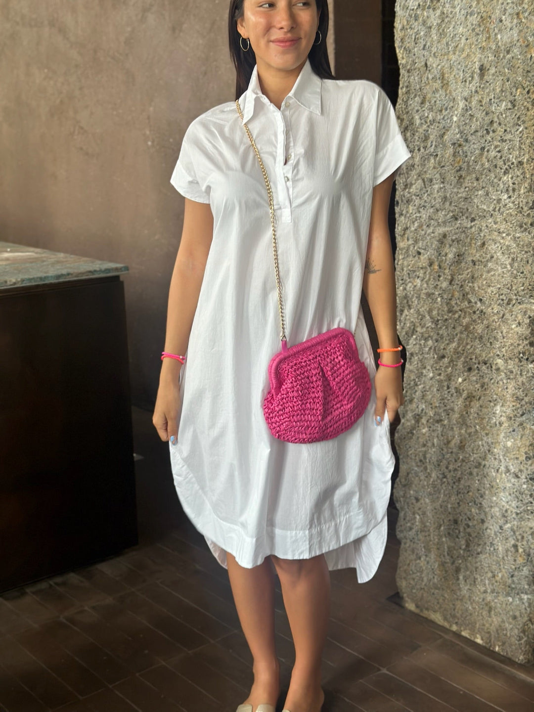 Amber Dress - White