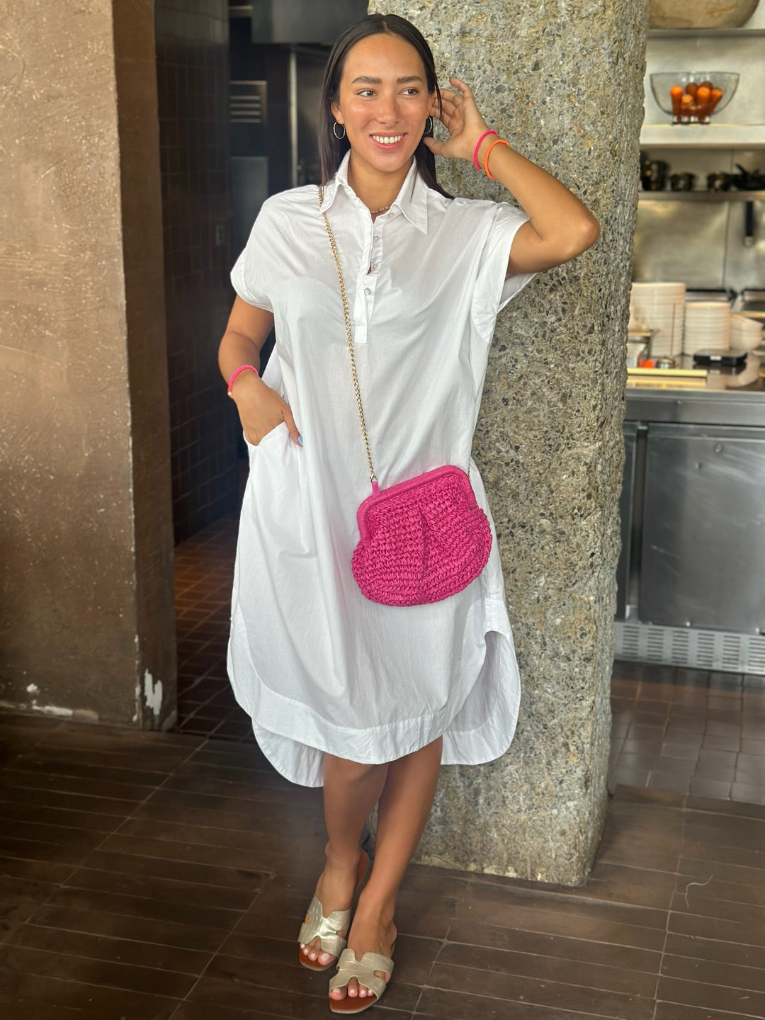 Amber Dress - White