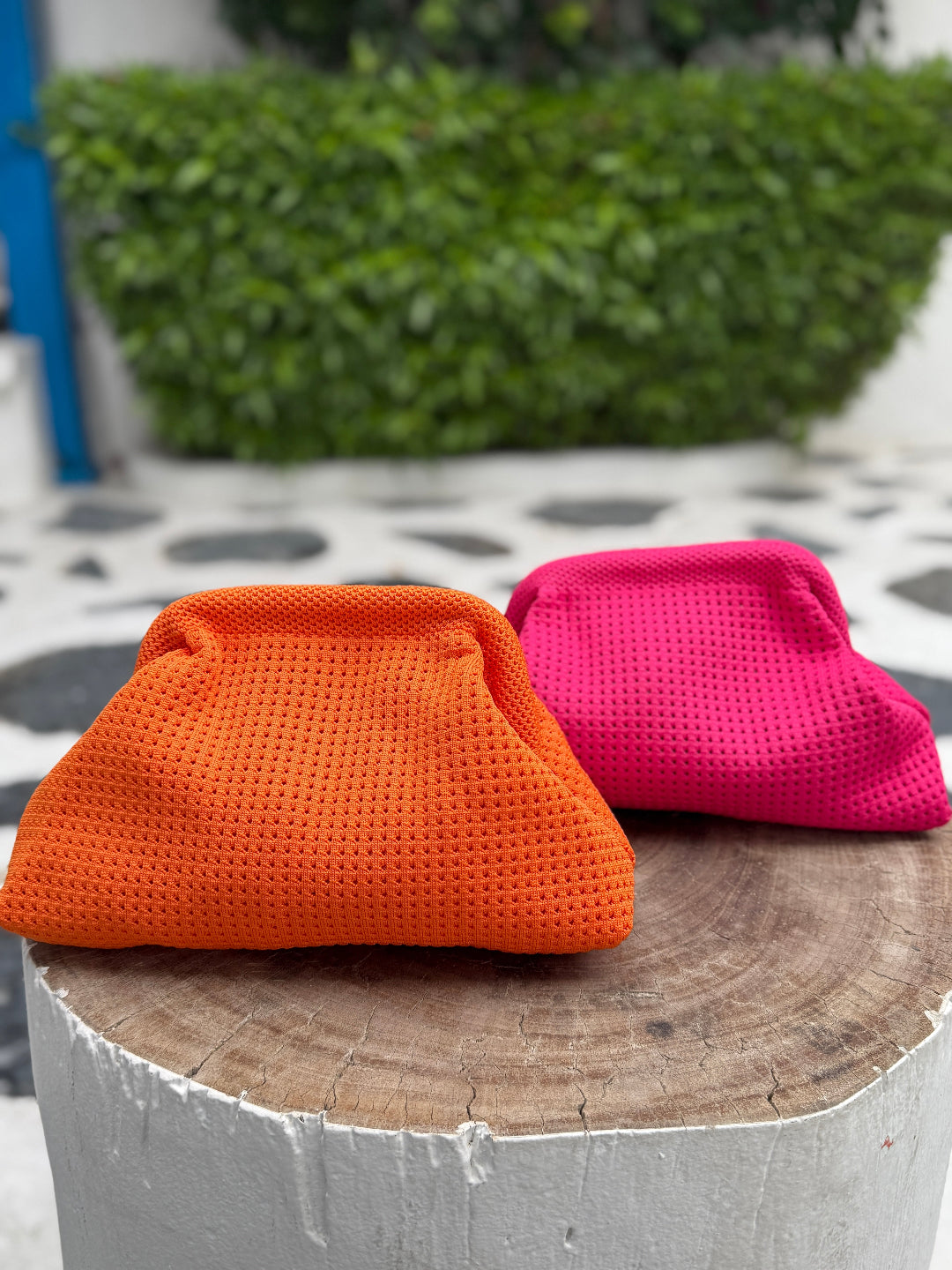 Woven Clutch - Orange