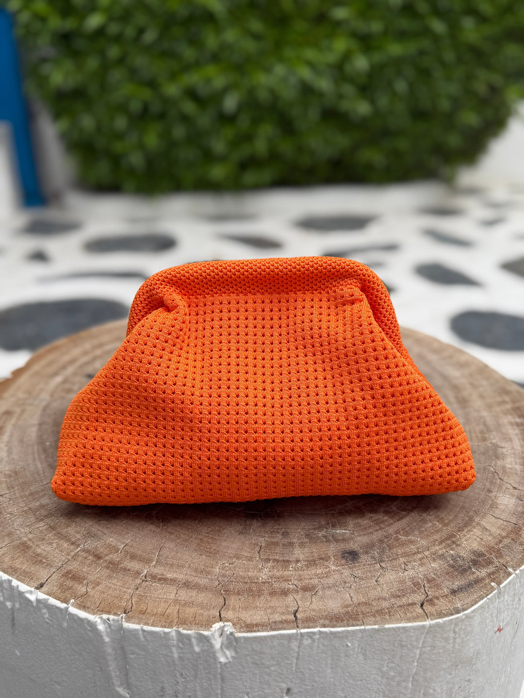 Woven Clutch - Orange
