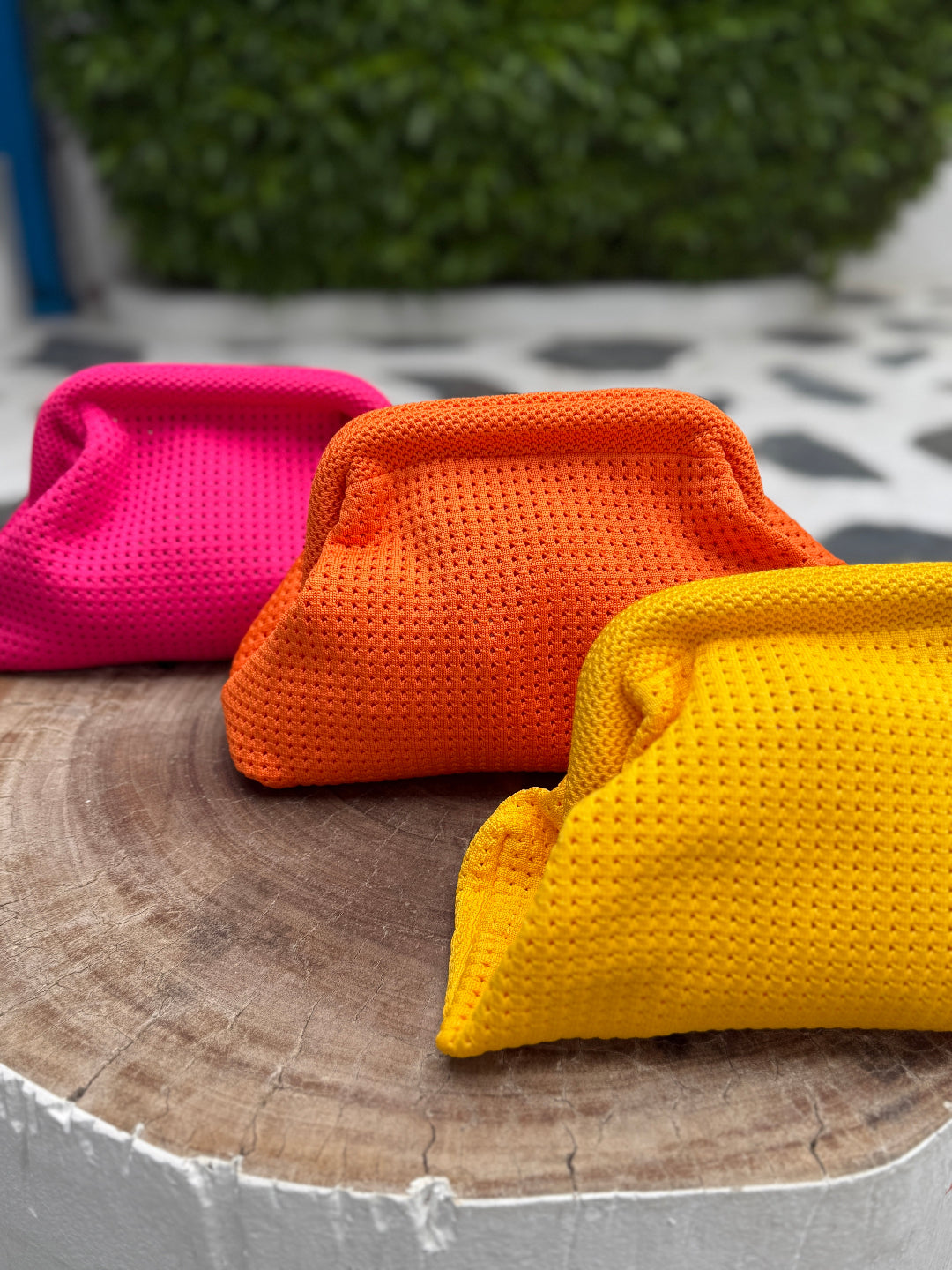 Woven Clutch - Yellow