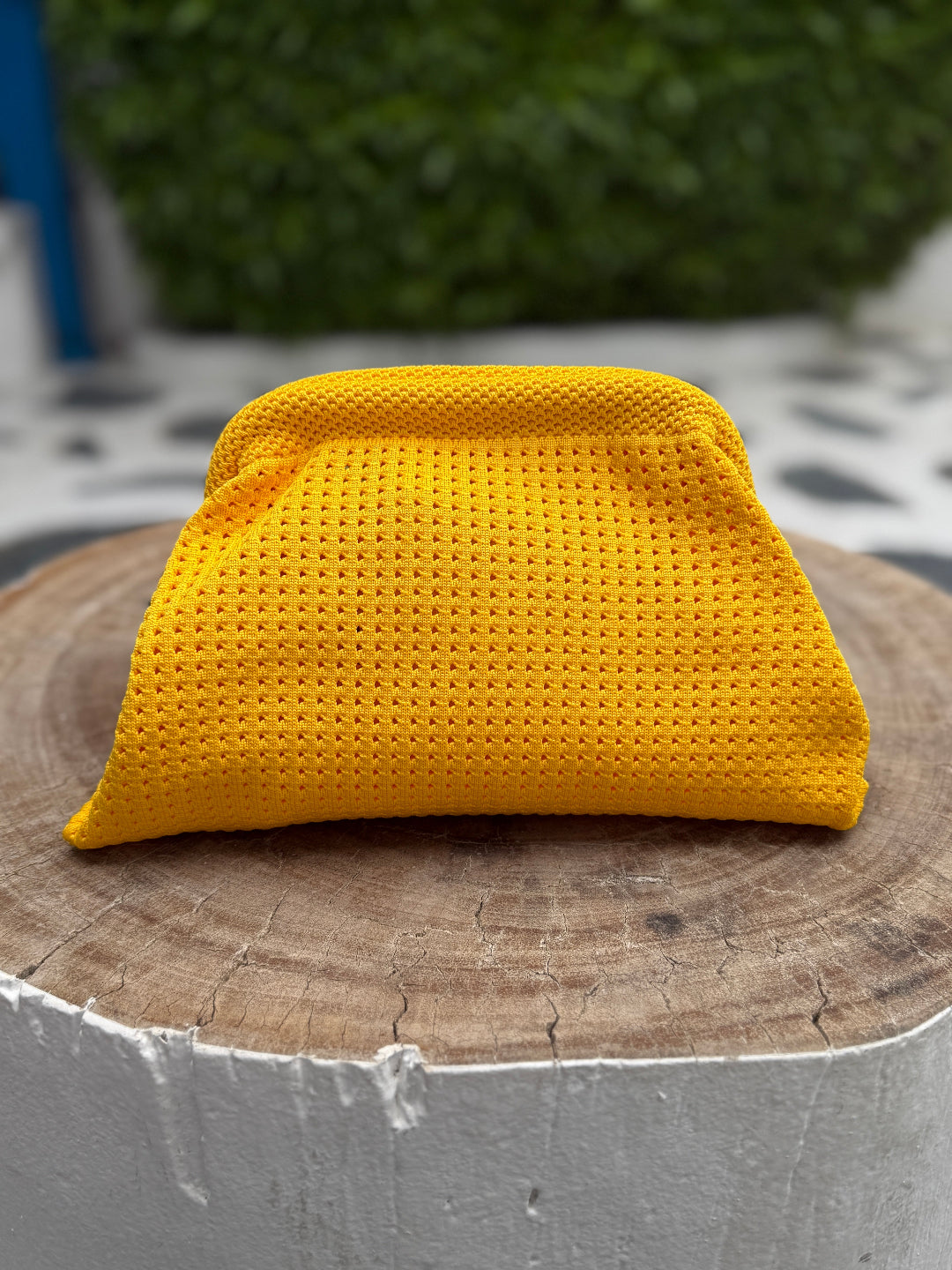 Woven Clutch - Yellow