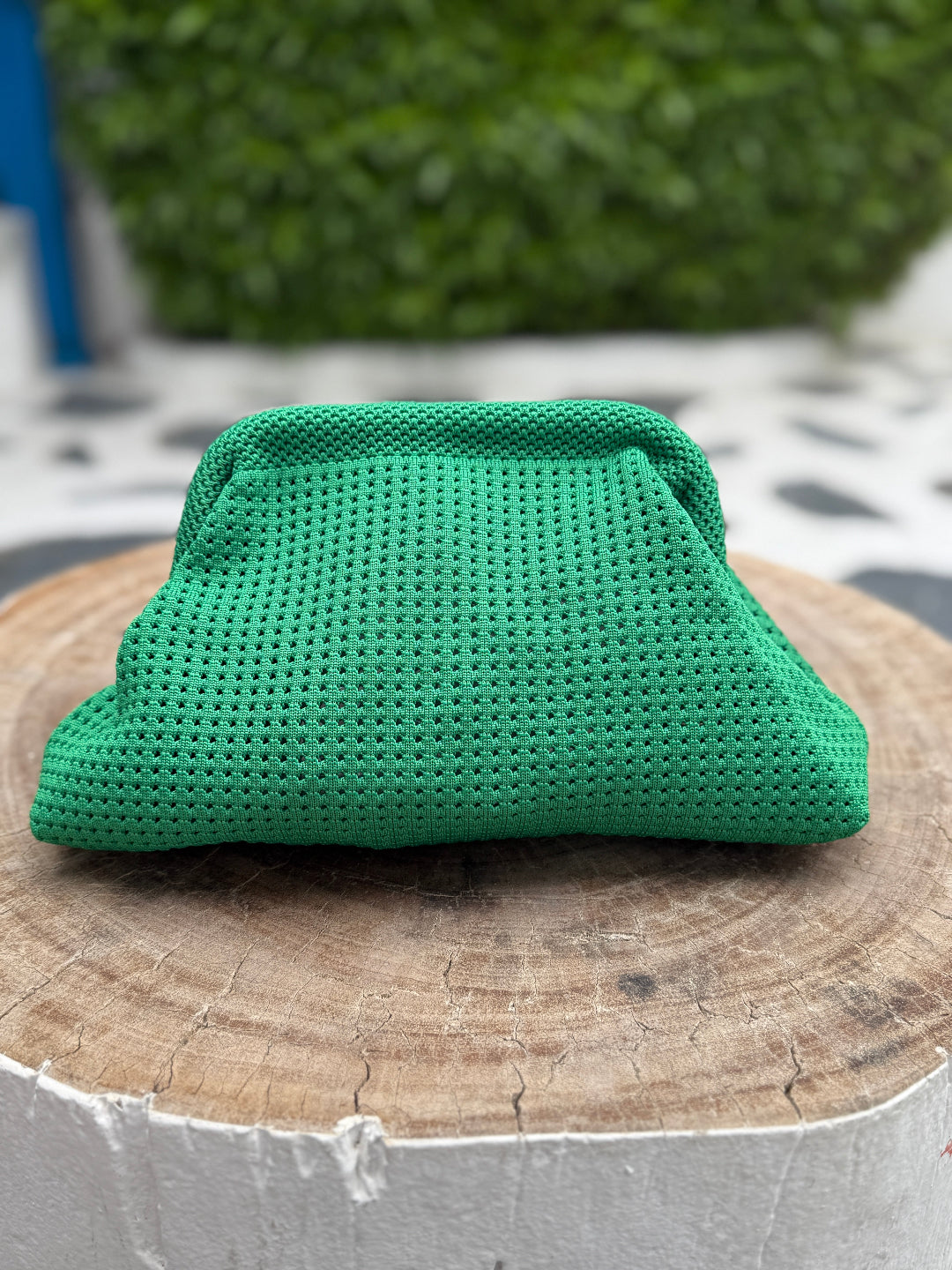 Woven Clutch - Green