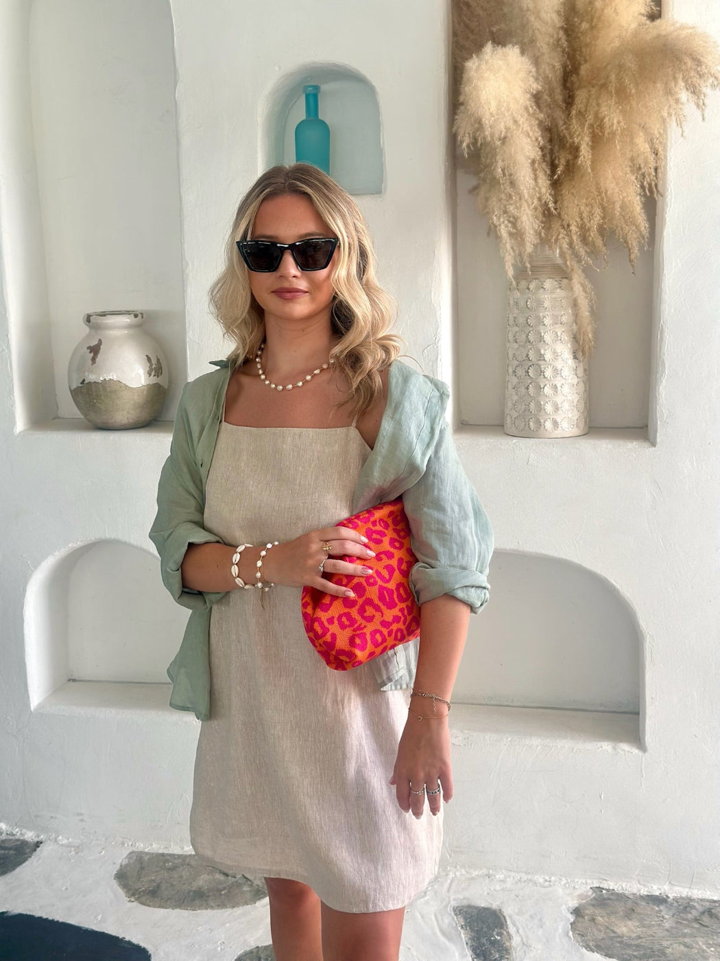 Luna Dress Linen - Natural