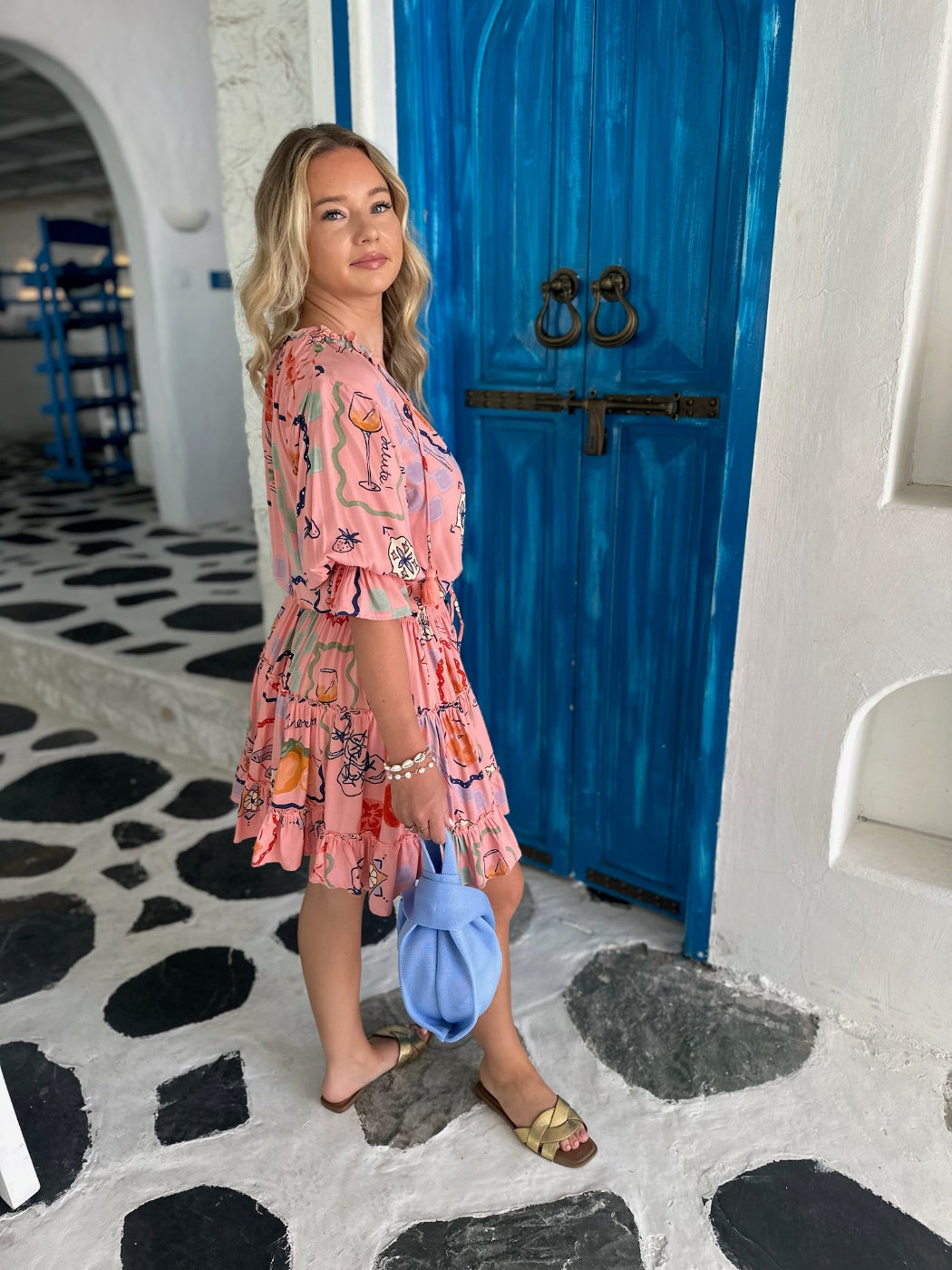 Gemma Dress - Coral Saluté