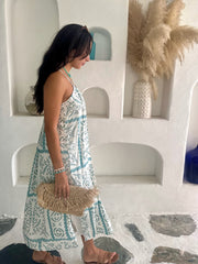 Ella Dress - Green Tile