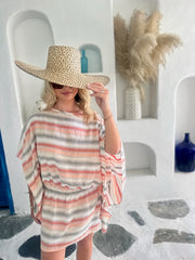 Carrie Kaftan Linen - Tuscan Stripe
