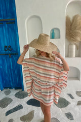 Carrie Kaftan Linen - Tuscan Stripe
