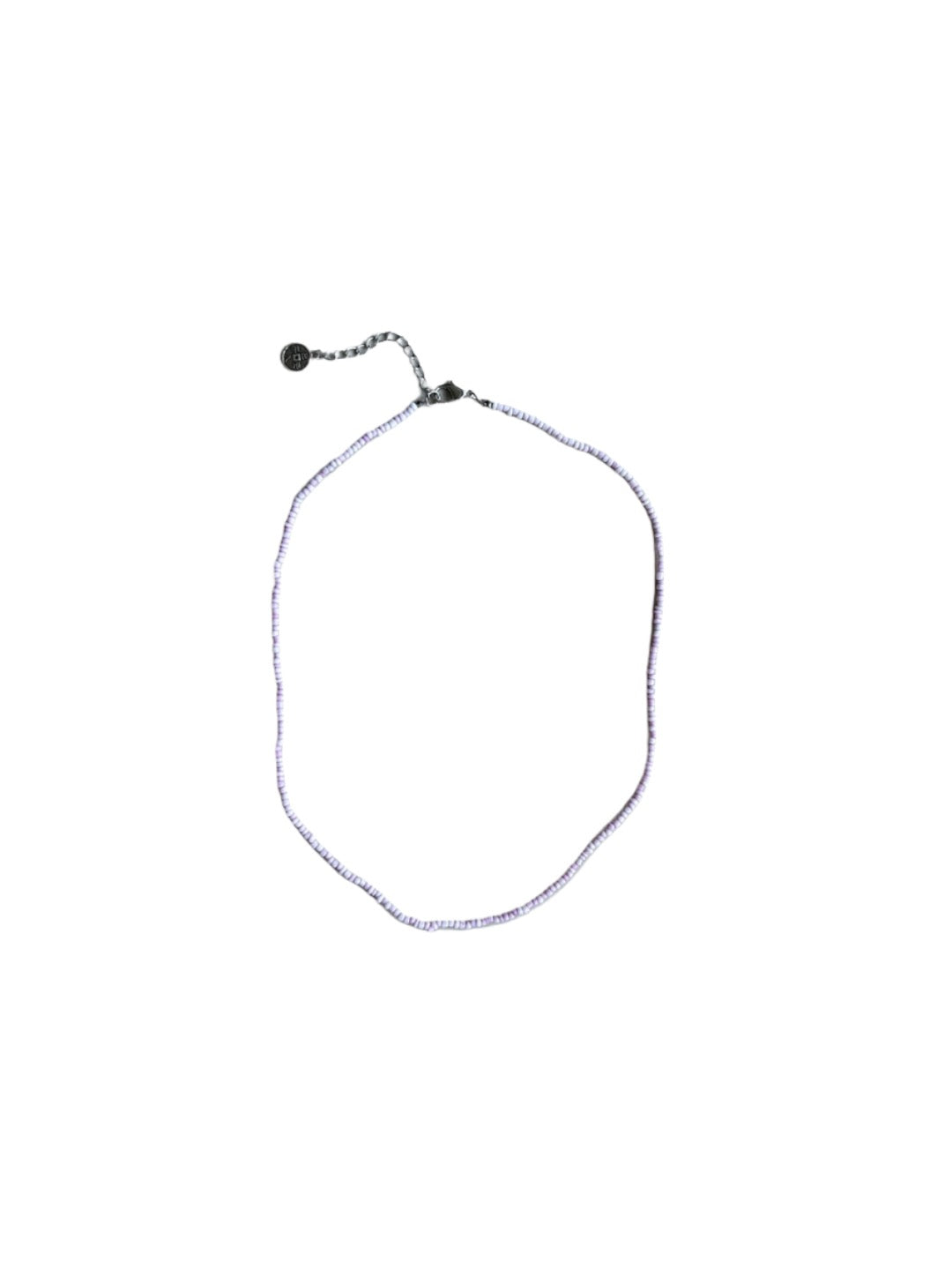 Seed Bead Necklace Short - Lilac