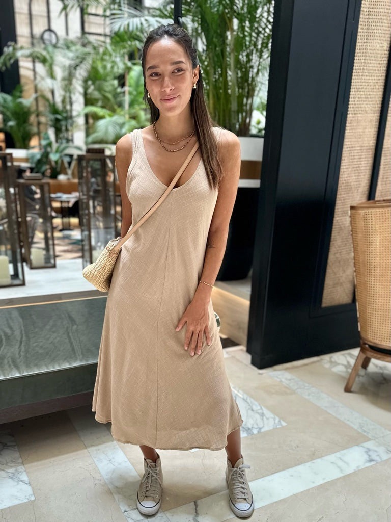 Olive Dress - Sand