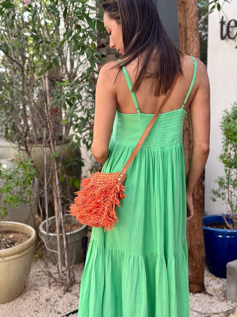 India Dress Cotton Crush - Green