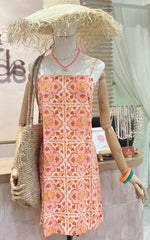 Luna Dress Rayon - Peach Italian Summer