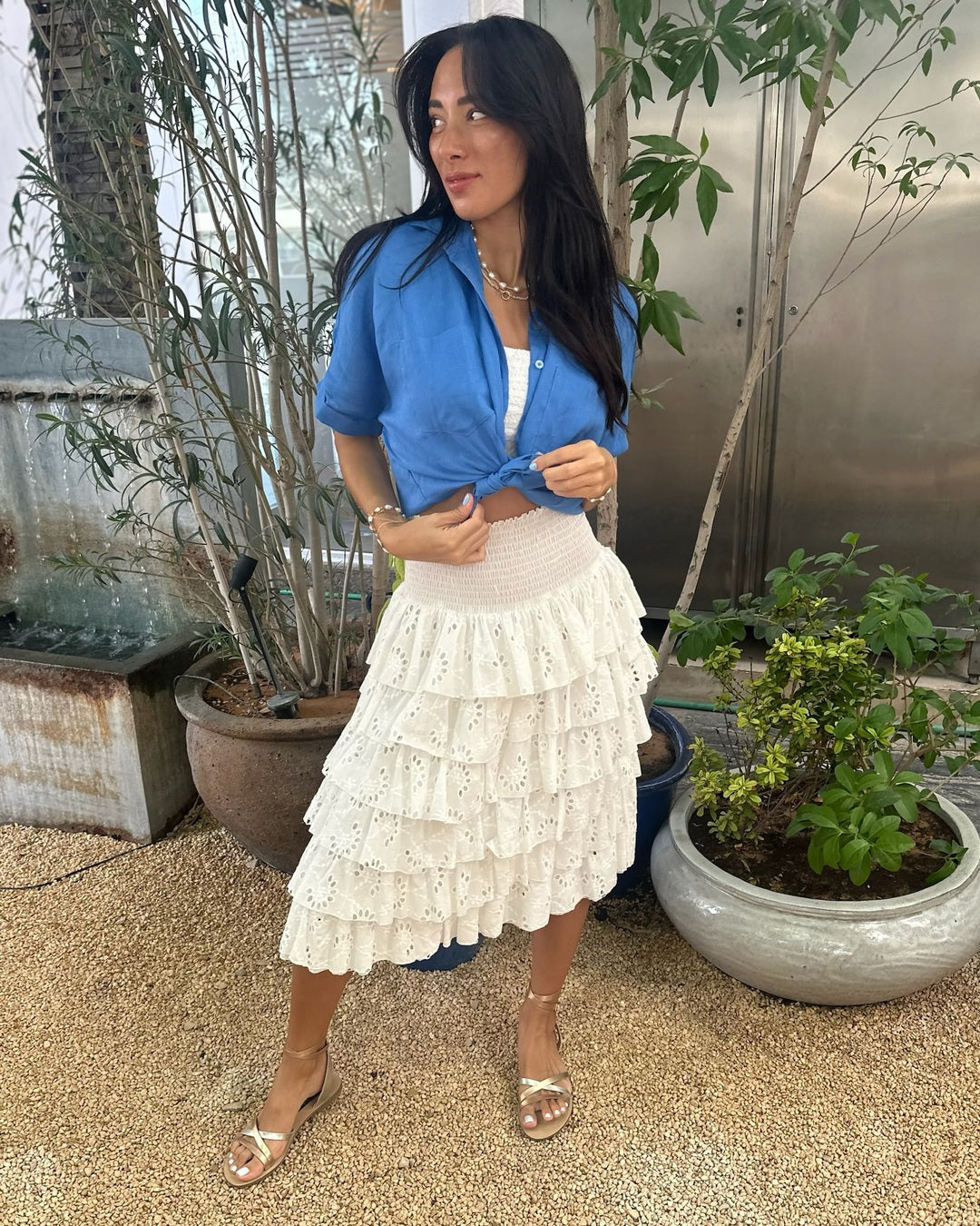 Frill Skirt Broderie Anglaise