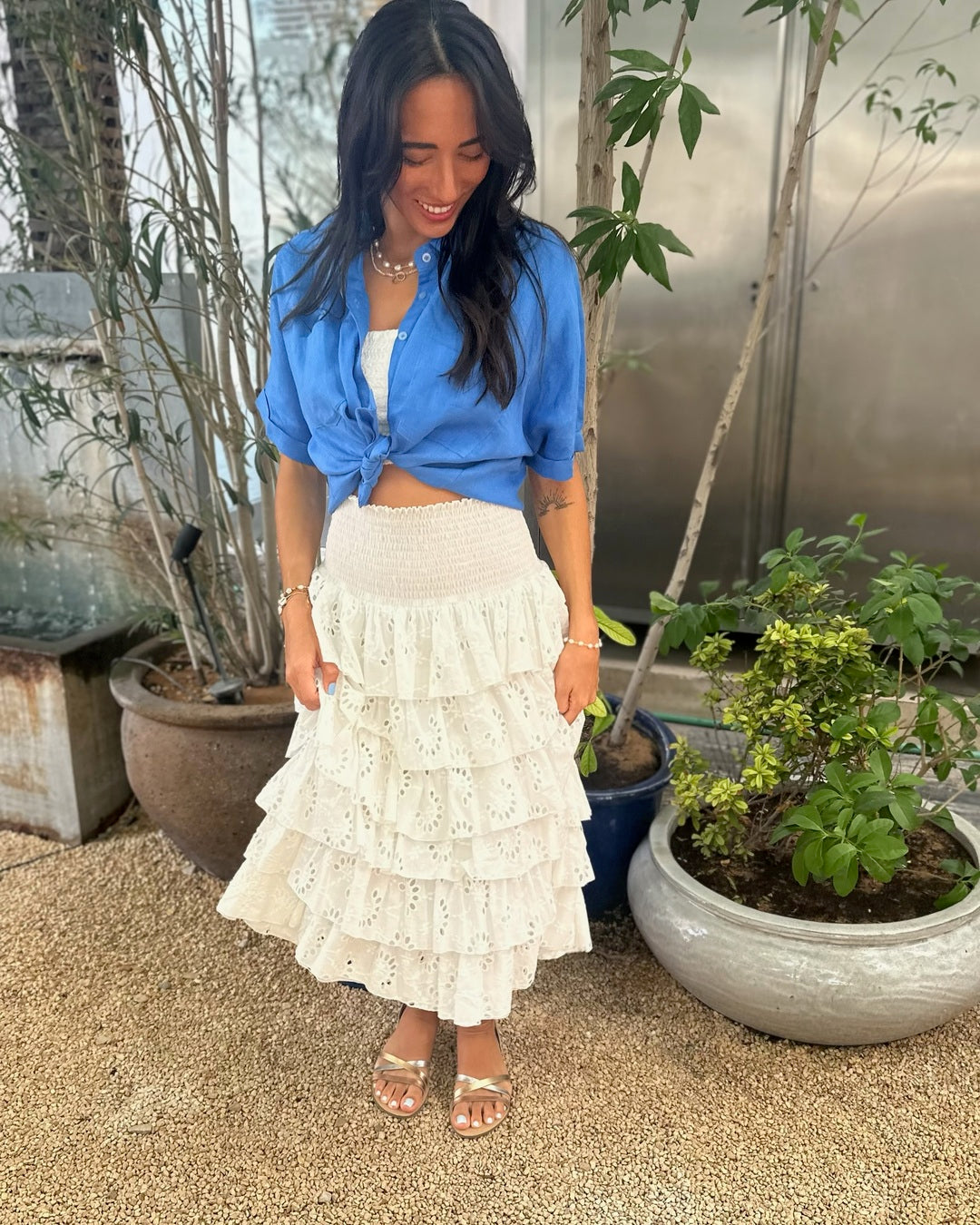 Frill Skirt Broderie Anglaise