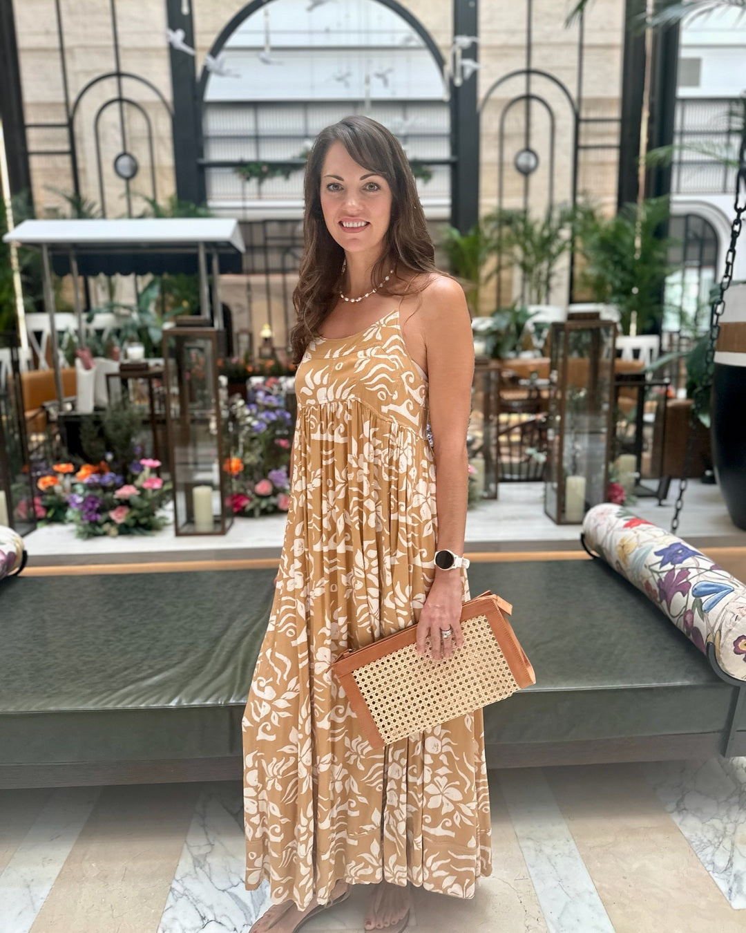 Joey Dress - Brown Tropical