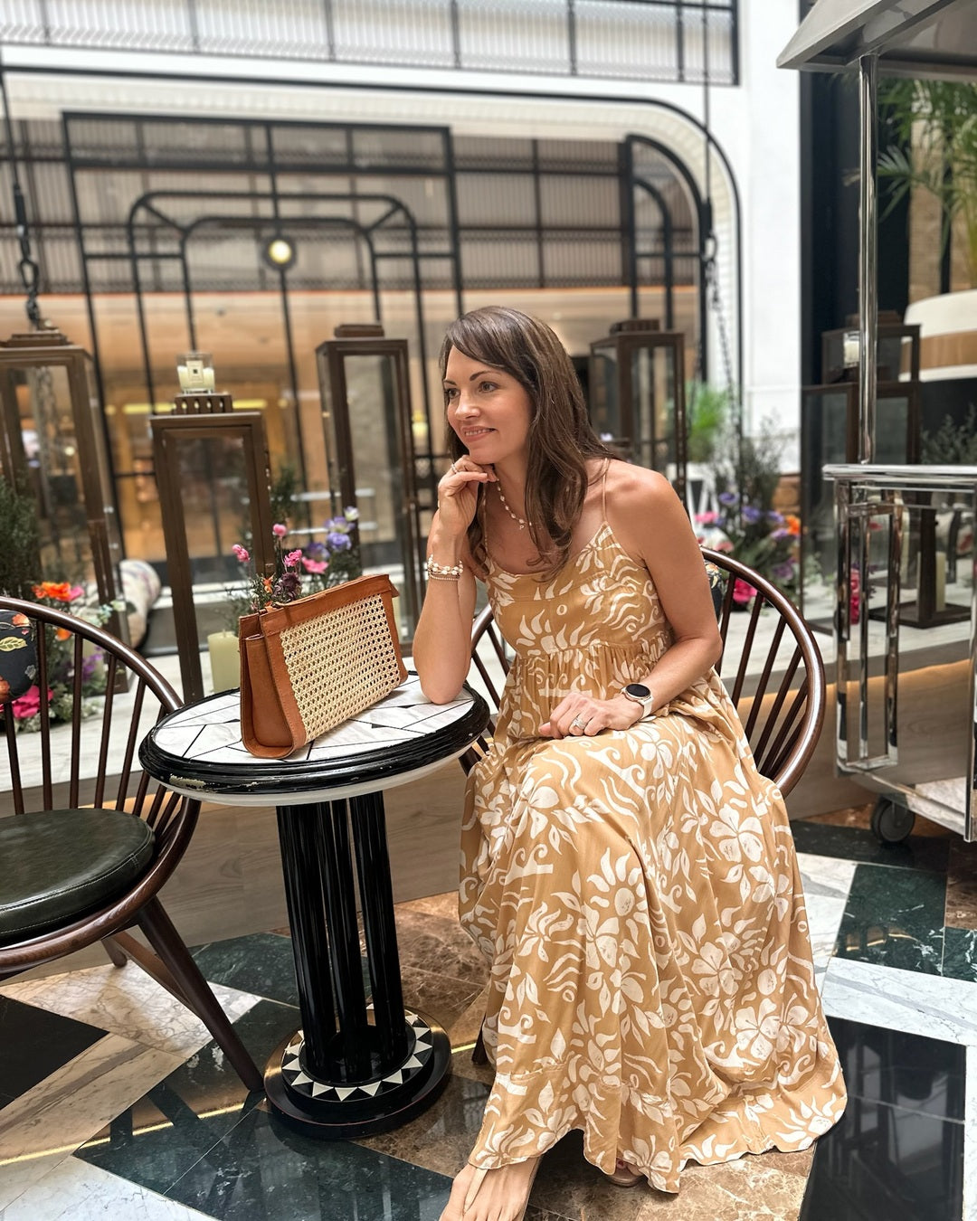 Joey Dress - Brown Tropical