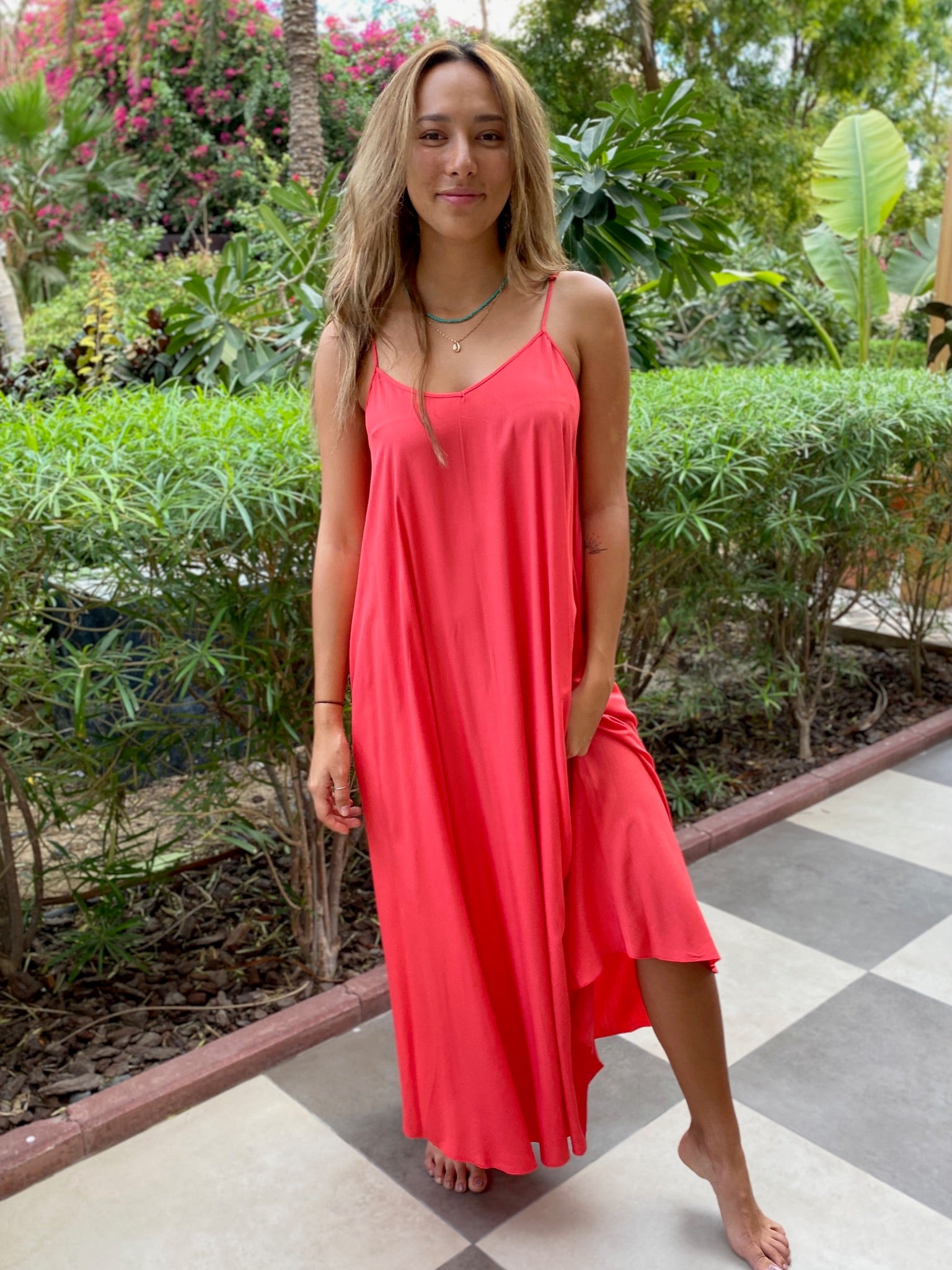 Monica Maxi Dress - Watermelon