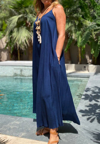Monica Maxi Dress - Navy