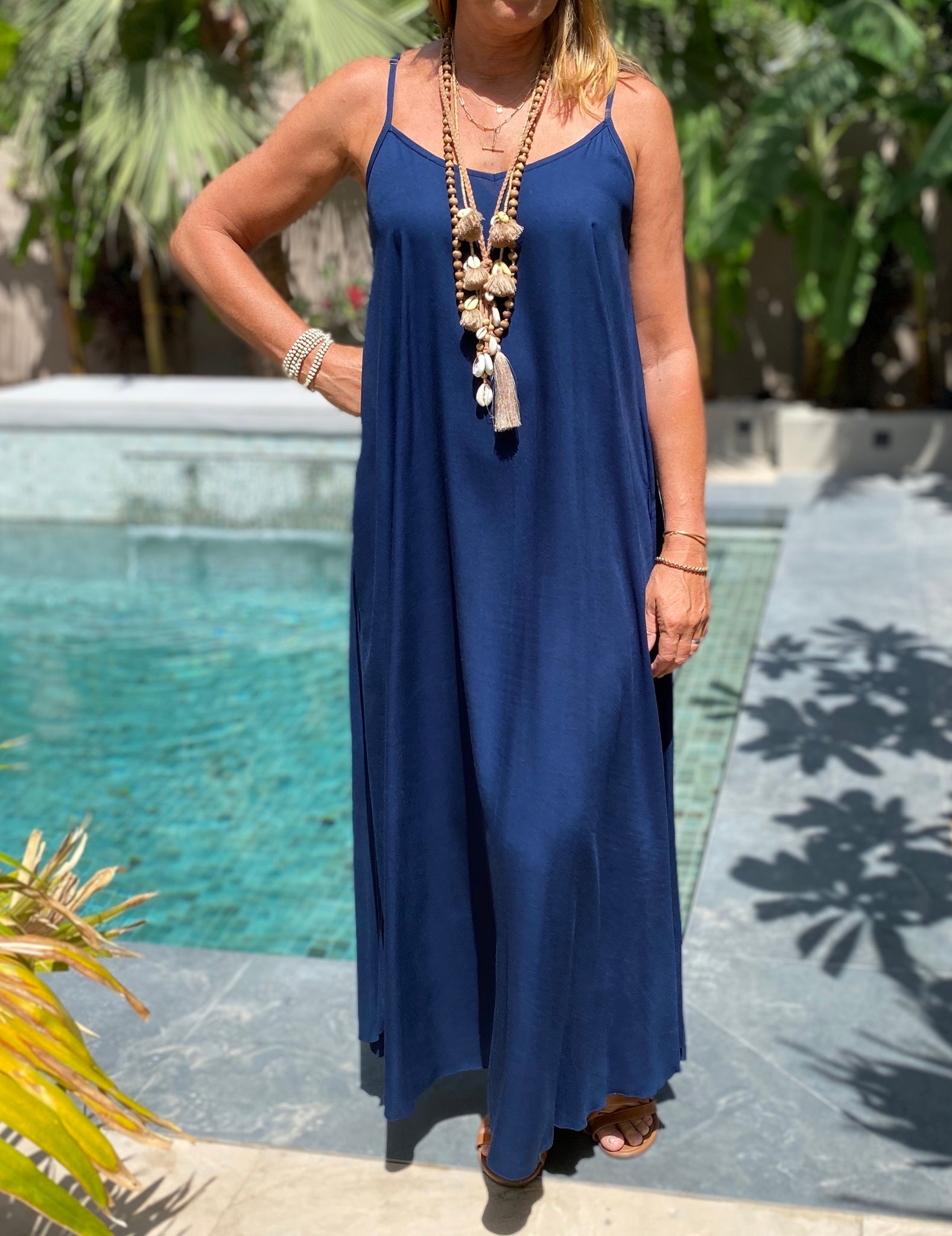 Monica Maxi Dress - Navy