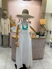 Pippa Dress Linen - White