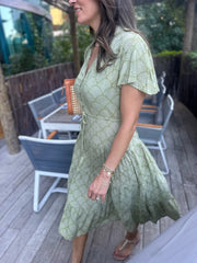 Jess Dress - Green Shell