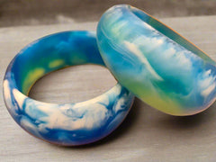 Resin Bangle - Medium - Turquoise