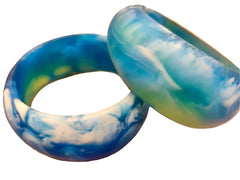 Resin Bangle - Medium - Turquoise