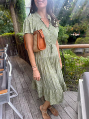 Jess Dress - Green Shell