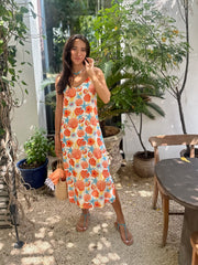 Slip Dress - Orange Shell