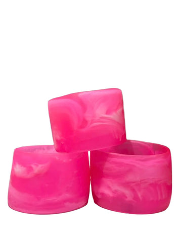 Resin Bangle - Wide - Bubblegum