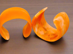 Resin Cuff - Tangerine