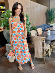 Slip Dress - Orange Shell